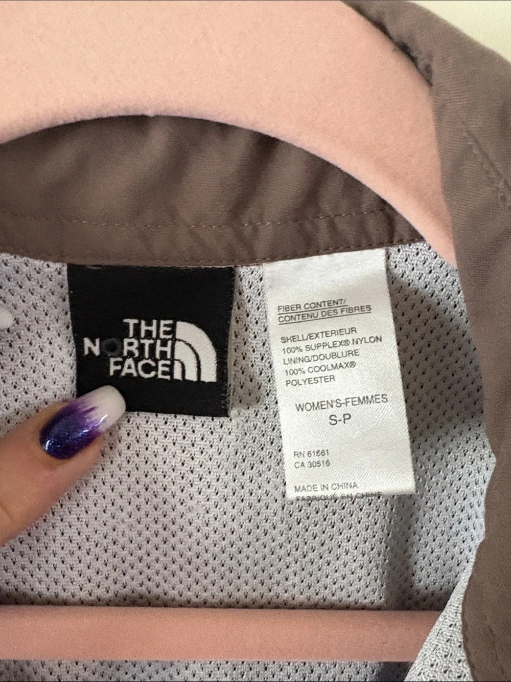 The North Face Taupe Lightweight Shirt Jacket